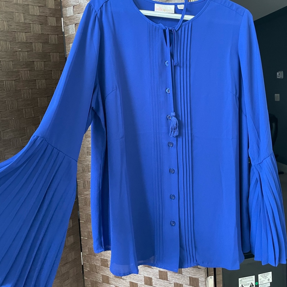Blue Flowy Tunic